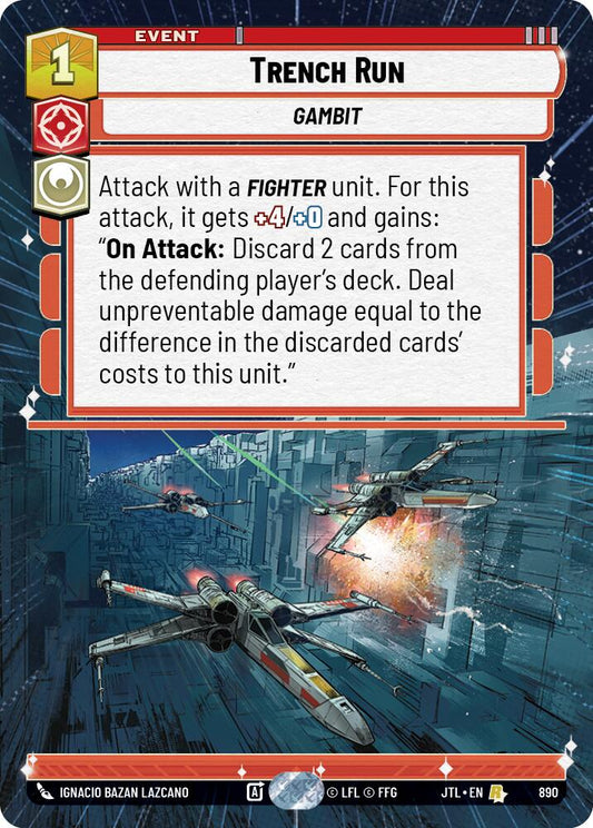Star Wars: Unlimited: Trench Run (Hyperspace Foil) card image