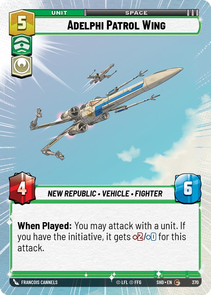 Star Wars: Unlimited: Adelphi Patrol Wing (Hyperspace) card image