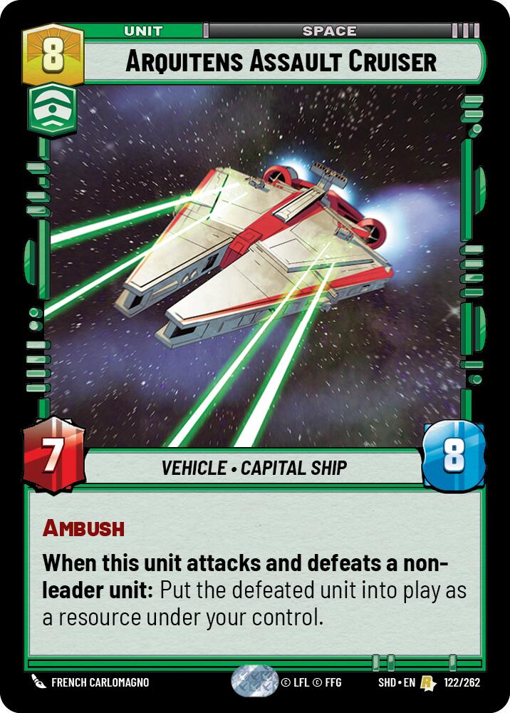 Star Wars: Unlimited: Arquitens Assault Cruiser card image