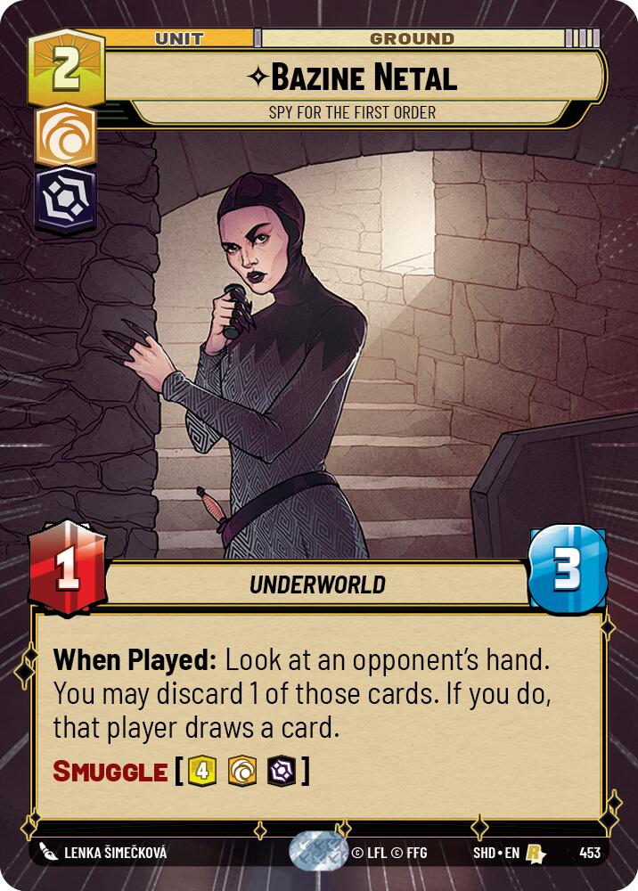 Star Wars: Unlimited: Bazine Netal - Spy for the First Order (Hyperspace) card image