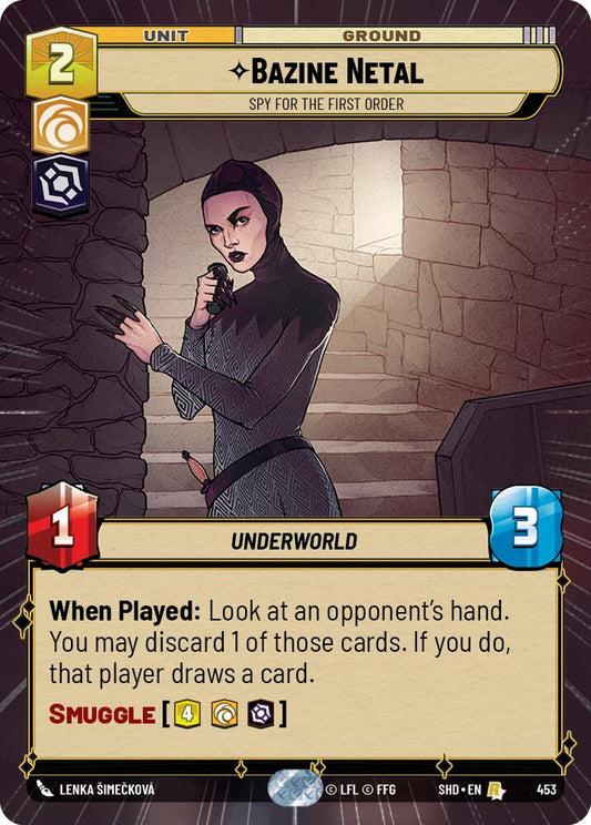 Star Wars: Unlimited: Bazine Netal - Spy for the First Order (Hyperspace) card image