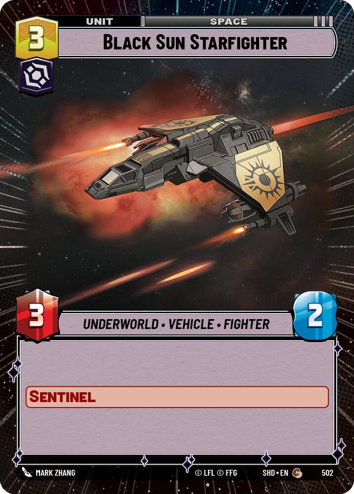 Star Wars: Unlimited: Black Sun Starfighter (Hyperspace) card image