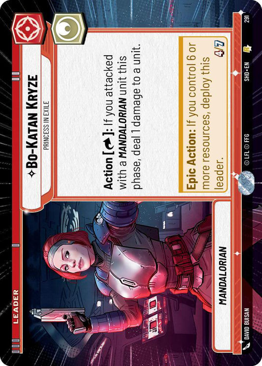 Star Wars: Unlimited: Bo-Katan Kryze - Princess in Exile (Hyperspace) card image