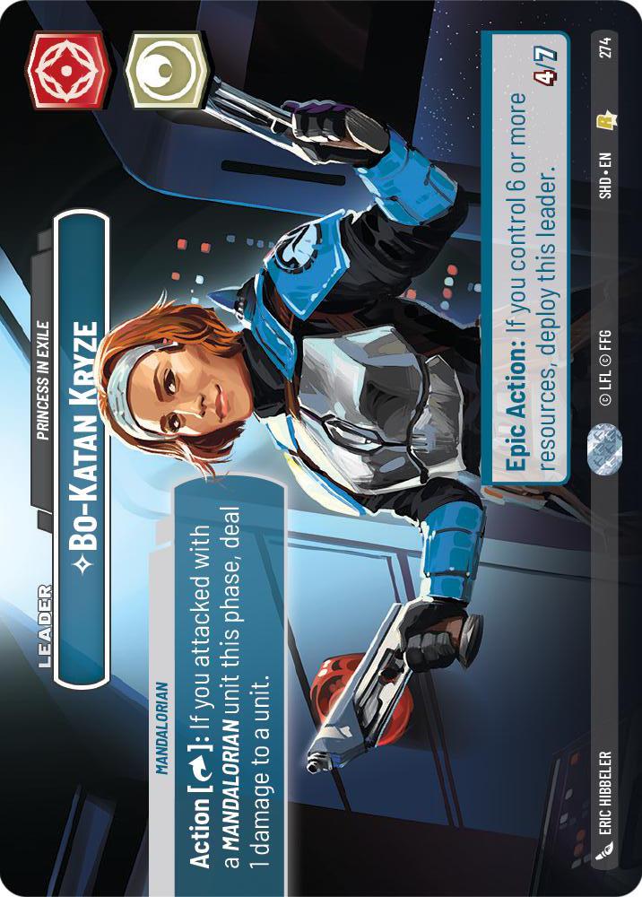 Star Wars: Unlimited: Bo-Katan Kryze - Princess in Exile (Showcase) card image