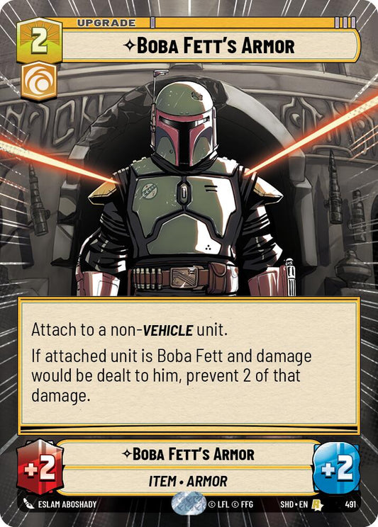 Star Wars: Unlimited: Boba Fett's Armor (Hyperspace) card image
