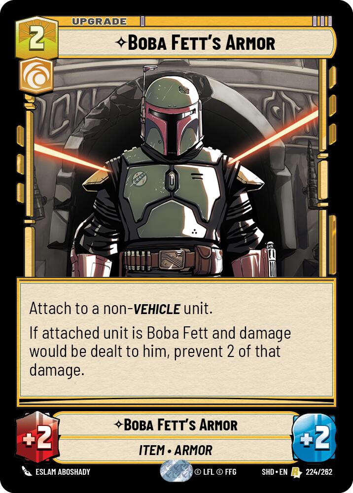 Star Wars: Unlimited: Boba Fett's Armor card image