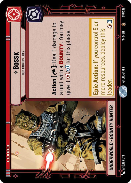 Star Wars: Unlimited: Bossk - Hunting His Prey card image