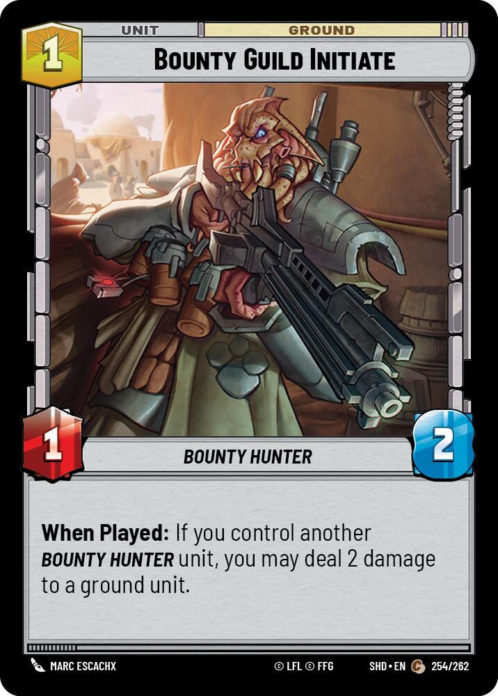 Star Wars: Unlimited: Bounty Guild Initiate card image