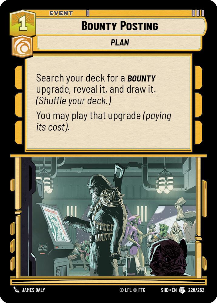 Star Wars: Unlimited: Bounty Posting card image