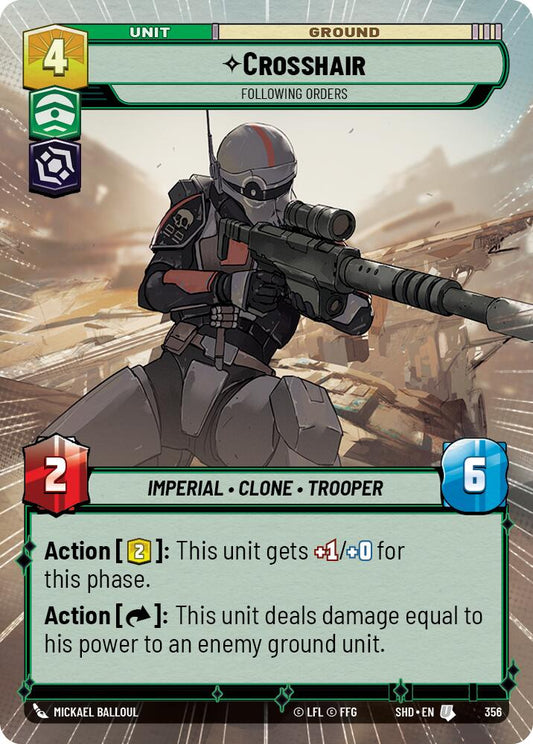 Star Wars: Unlimited: Crosshair - Following Orders (Hyperspace) card image