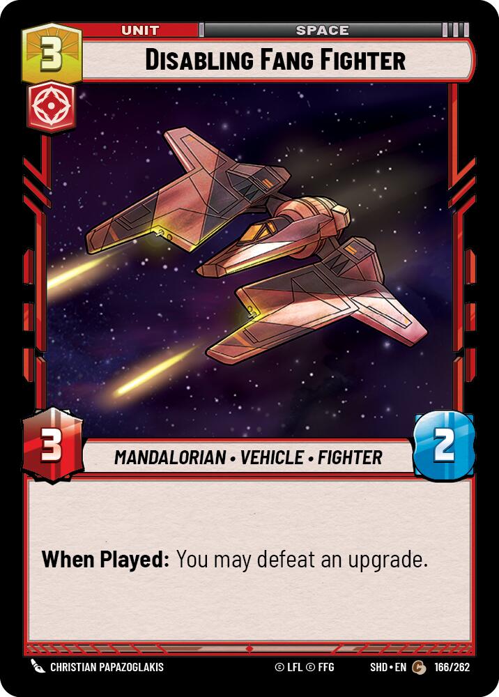 Star Wars: Unlimited: Disabling Fang Fighter card image