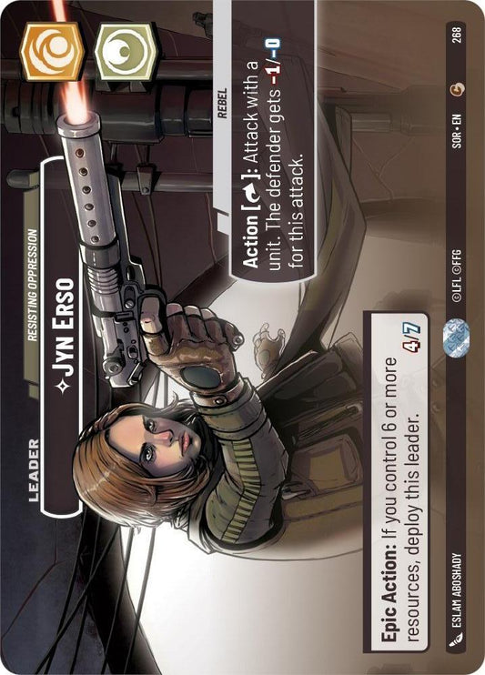 Star Wars: Unlimited: Jyn Erso - Resisting Oppression (Showcase) card image