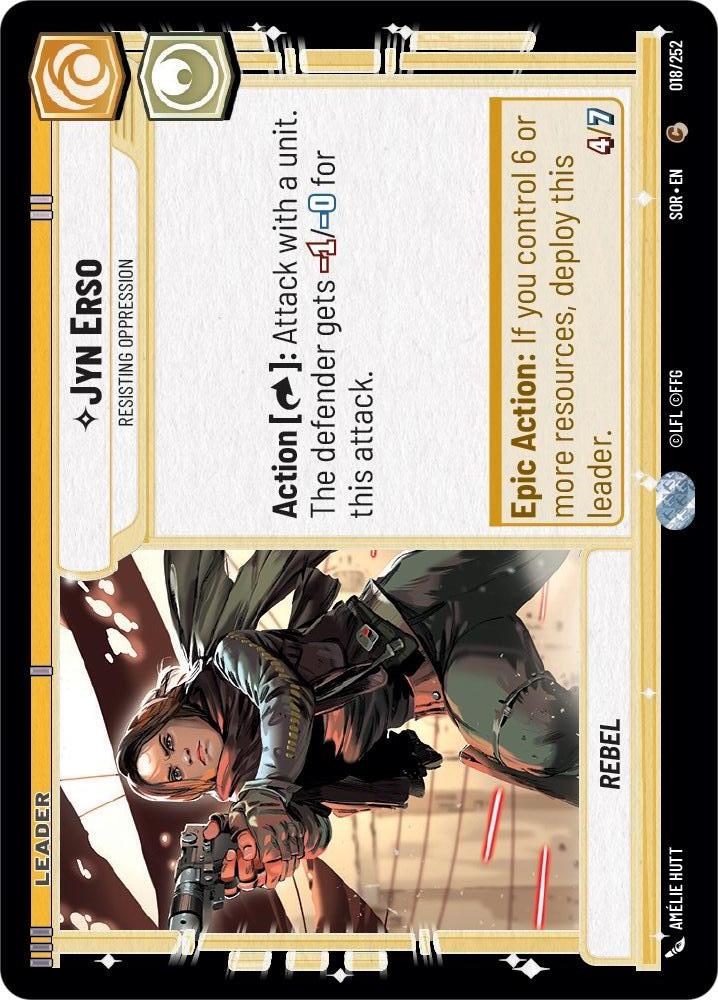 Star Wars: Unlimited: Jyn Erso - Resisting Oppression card image