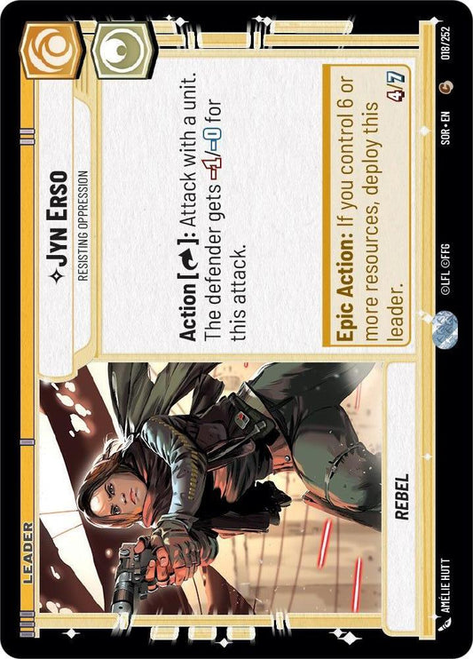 Star Wars: Unlimited: Jyn Erso - Resisting Oppression card image