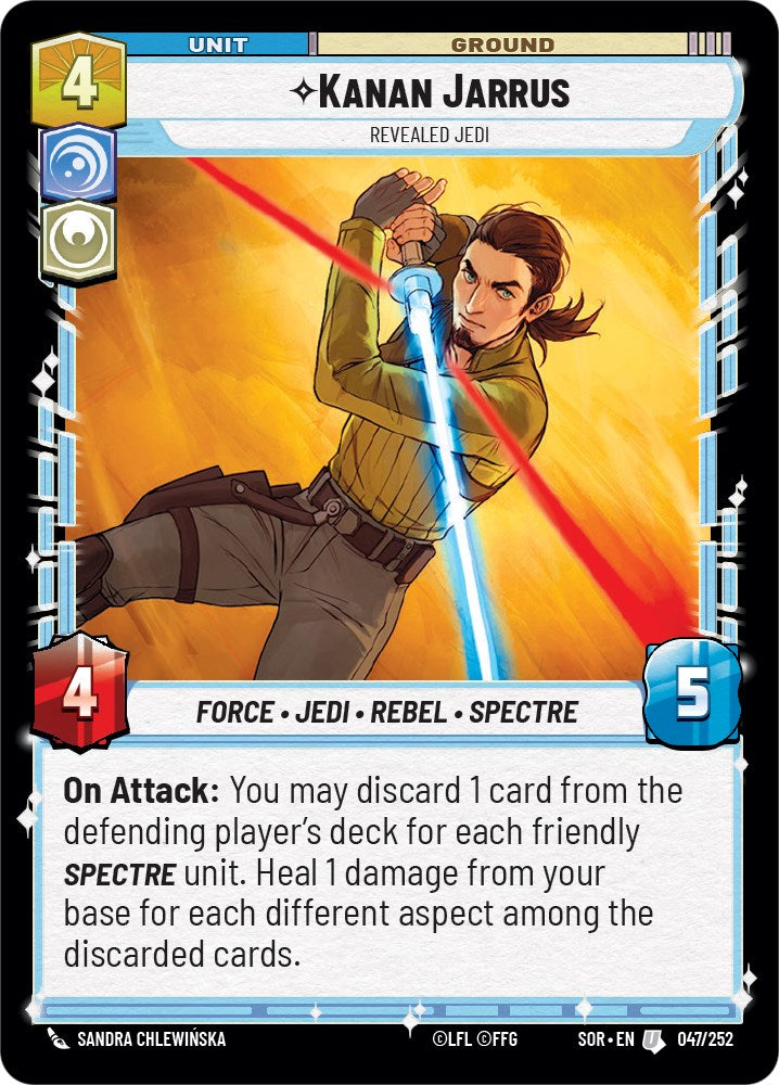 Star Wars: Unlimited: Kanan Jarrus - Revealed Jedi card image
