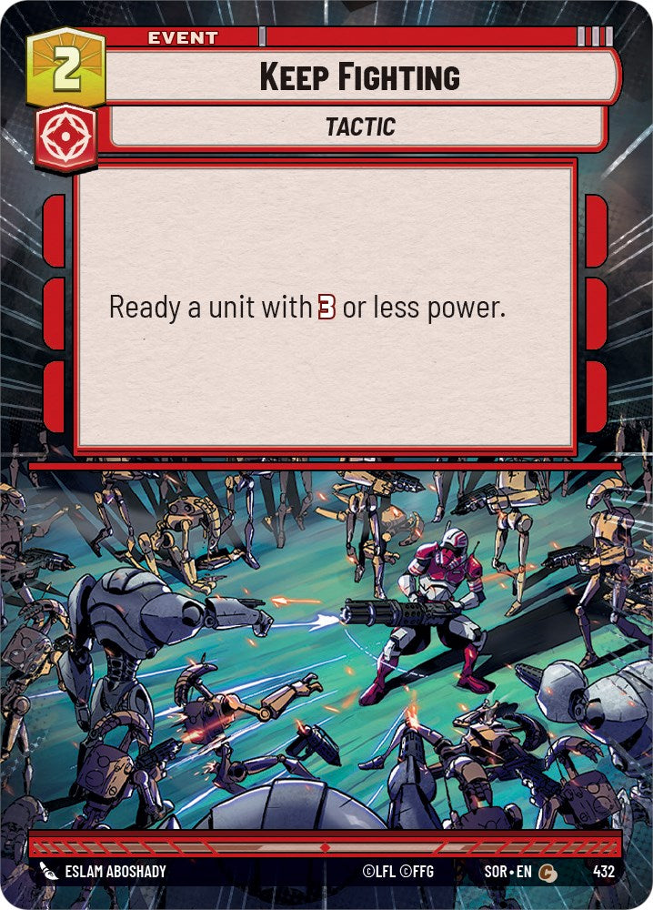 Star Wars: Unlimited: Keep Fighting (Hyperspace) card image