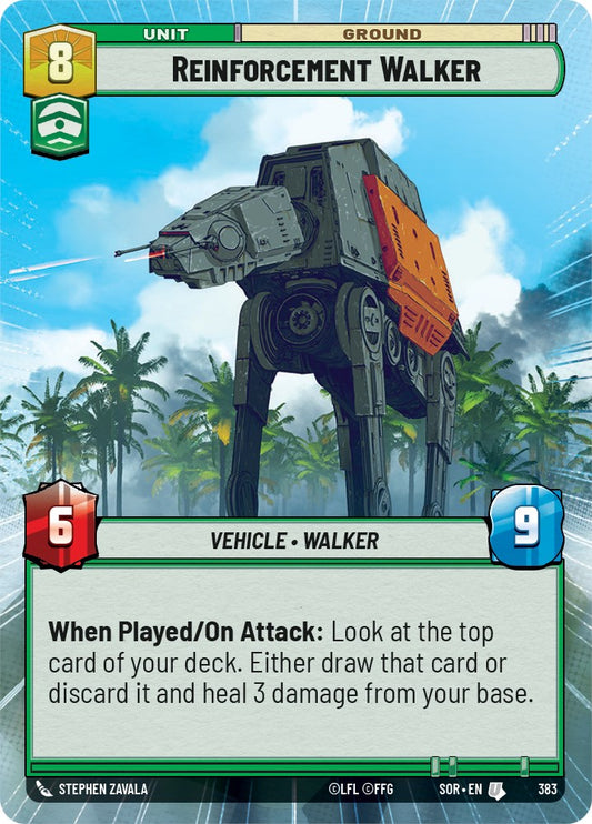 Star Wars: Unlimited: Reinforcement Walker (Hyperspace) card image