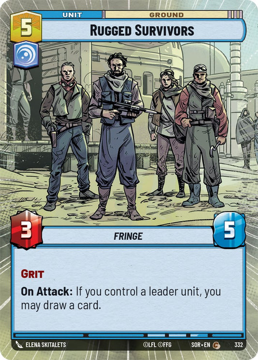 Star Wars: Unlimited: Rugged Survivors (Hyperspace) card image