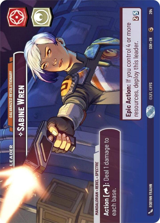 Star Wars: Unlimited: Sabine Wren - Galvanized Revolutionary (Showcase) card image