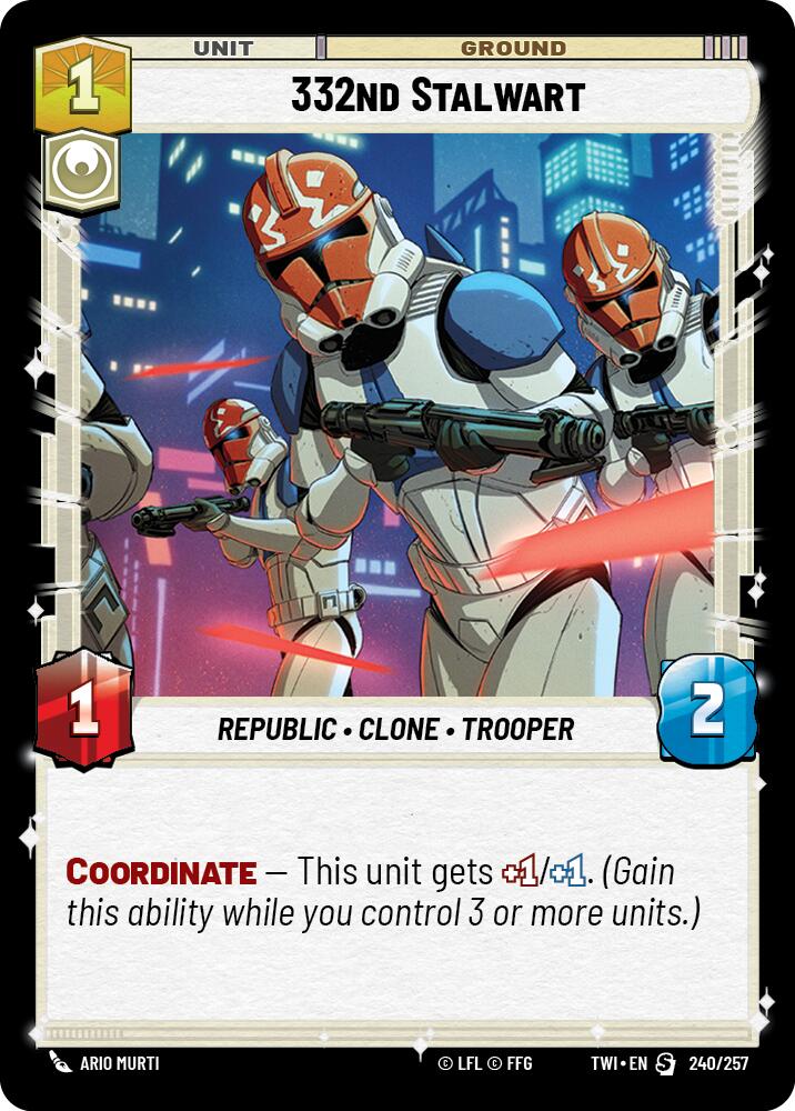 Star Wars: Unlimited: 332nd Stalwart card image