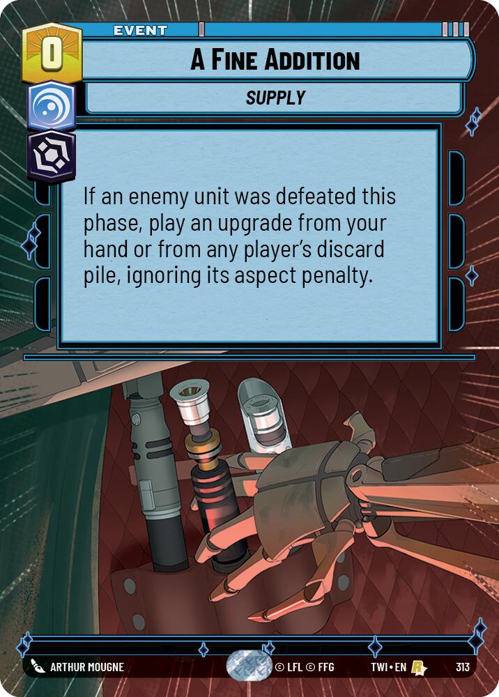 Star Wars: Unlimited: A Fine Addition (Hyperspace) card image