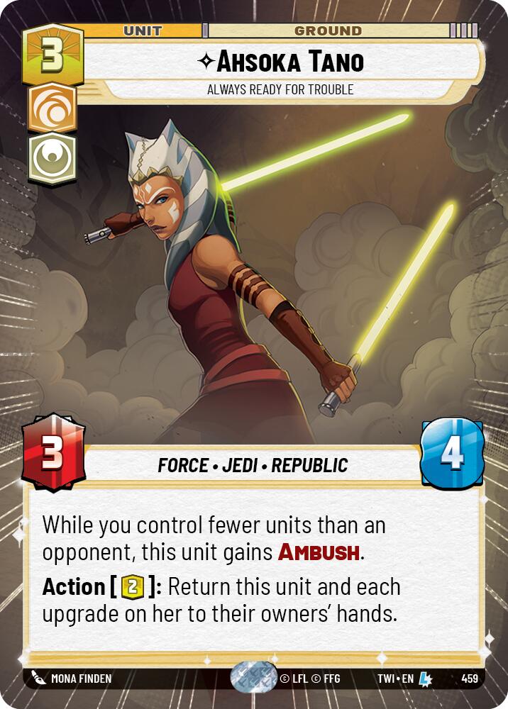 Star Wars: Unlimited: Ahsoka Tano - Always Ready For Trouble (Hyperspace) card image