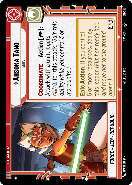 Star Wars: Unlimited: Ahsoka Tano - Snips card image
