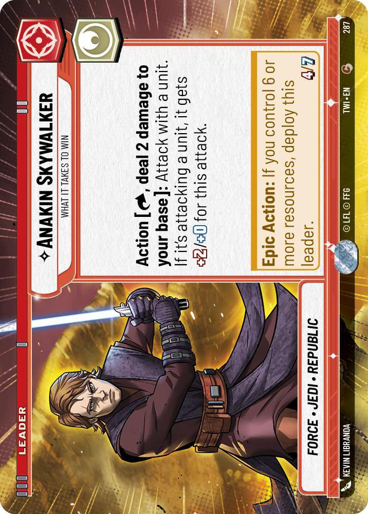 Star Wars: Unlimited: Anakin Skywalker - What it Takes to Win (Hyperspace) card image