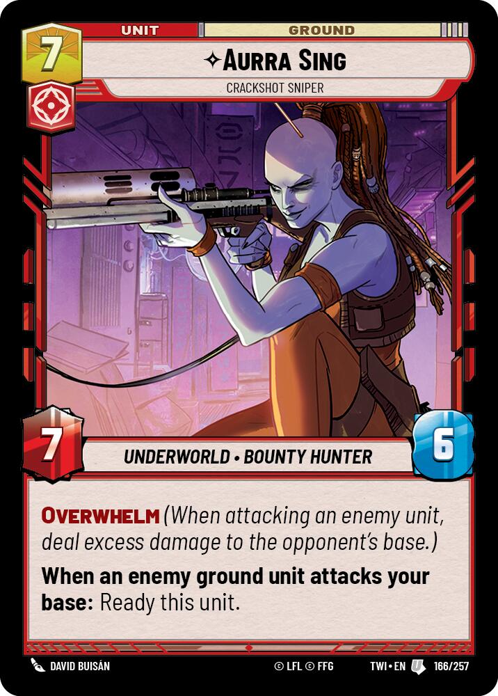 Star Wars: Unlimited: Aurra Sing - Crackshot Sniper card image