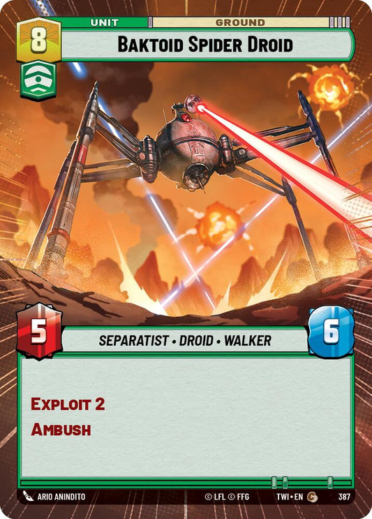 Star Wars: Unlimited: Baktoid Spider Droid (Hyperspace) card image