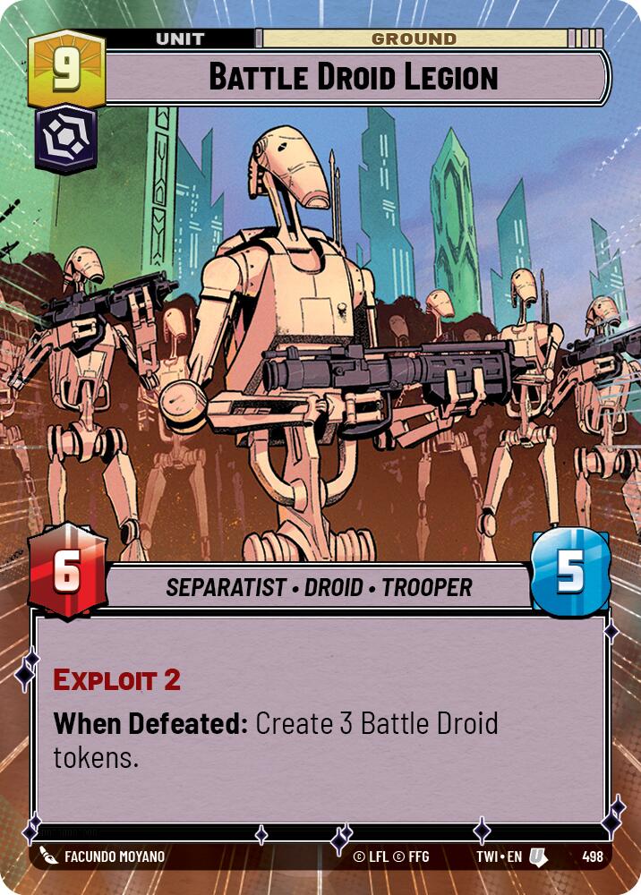 Star Wars: Unlimited: Battle Droid Legion (Hyperspace) card image
