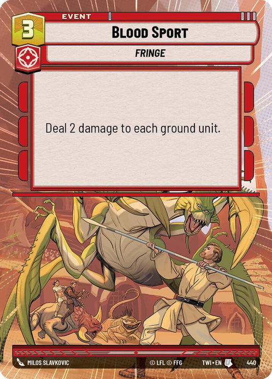 Star Wars: Unlimited: Blood Sport (Hyperspace) card image