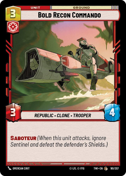 Star Wars: Unlimited: Bold Recon Commando card image