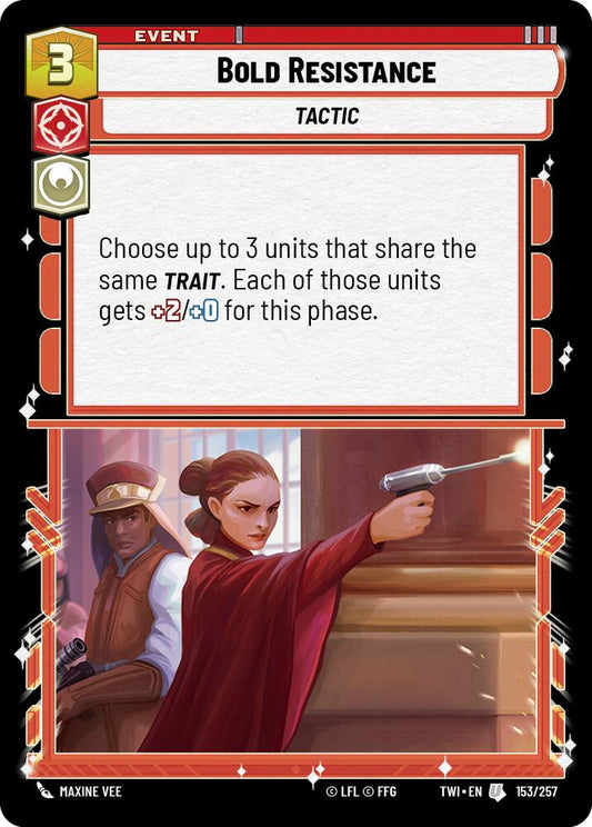 Star Wars: Unlimited: Bold Resistance card image