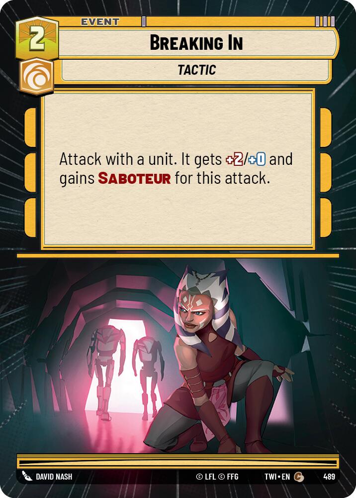 Star Wars: Unlimited: Breaking In (Hyperspace) card image