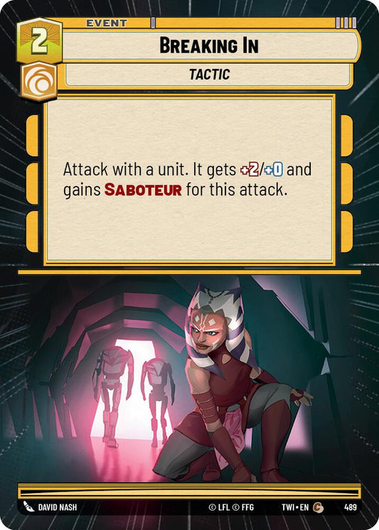 Star Wars: Unlimited: Breaking In (Hyperspace) card image