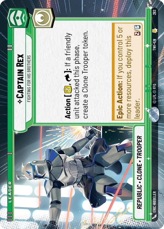 Star Wars: Unlimited: Captain Rex - Fighting For His Brothers (Hyperspace) card image