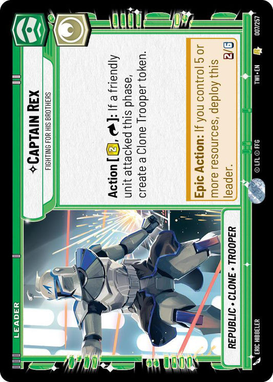 Star Wars: Unlimited: Captain Rex - Fighting For His Brothers card image