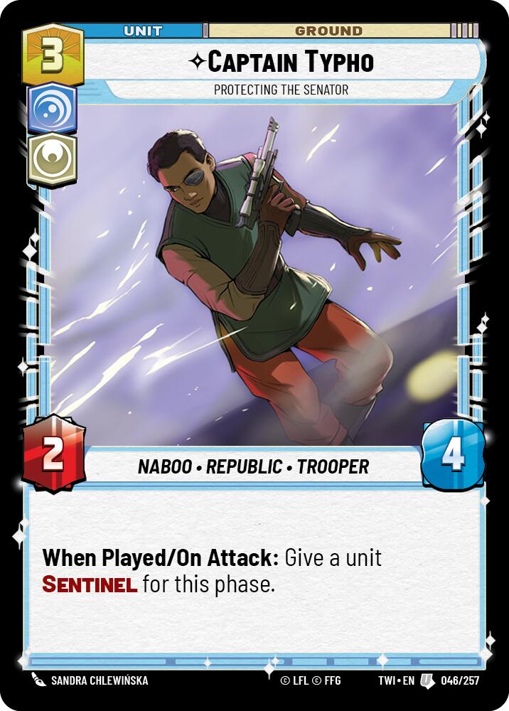 Star Wars: Unlimited: Captain Typho - Protecting the Senator card image