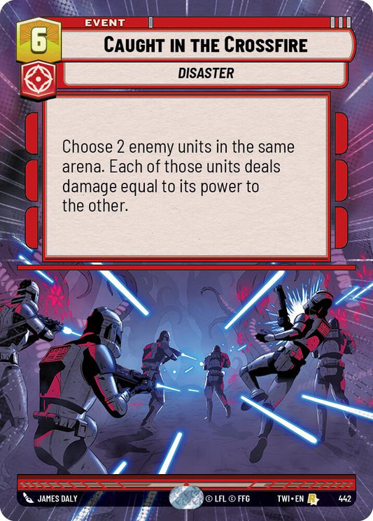 Star Wars: Unlimited: Caught in the Crossfire (Hyperspace) card image