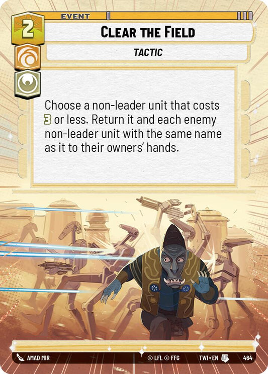 Star Wars: Unlimited: Clear the Field (Hyperspace) card image