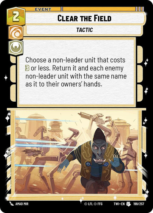 Star Wars: Unlimited: Clear the Field card image