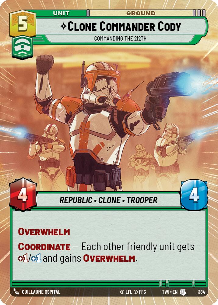 Star Wars: Unlimited: Clone Commander Cody - Commanding the 212th (Hyperspace) card image