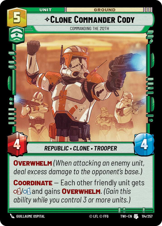 Star Wars: Unlimited: Clone Commander Cody - Commanding the 212th card image