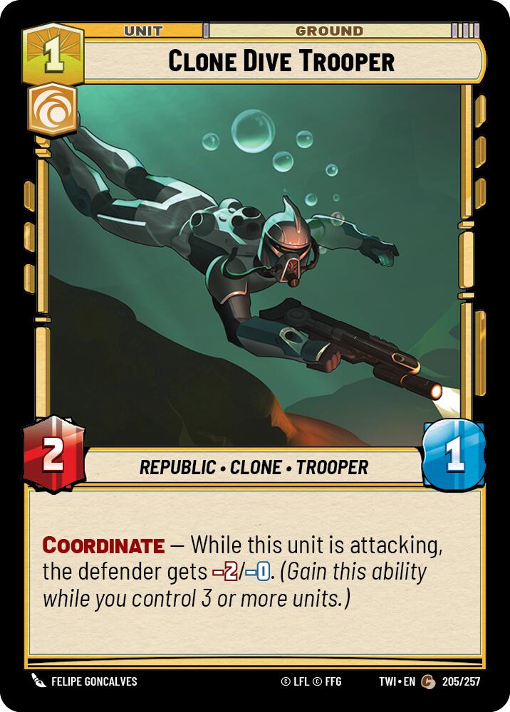 Star Wars: Unlimited: Clone Dive Trooper card image