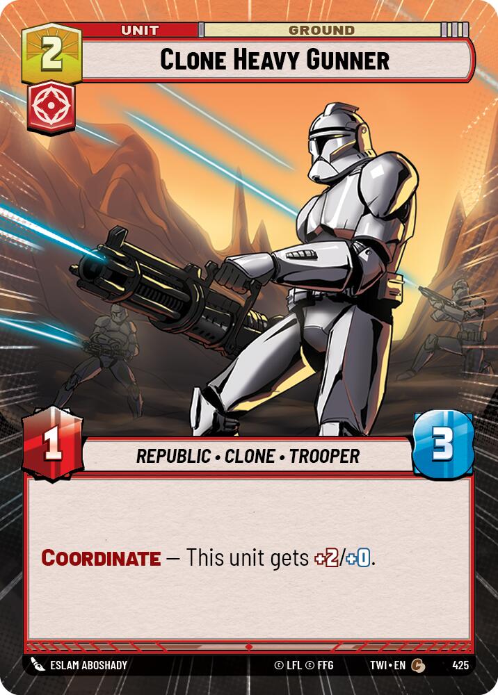 Star Wars: Unlimited: Clone Heavy Gunner (Hyperspace) card image