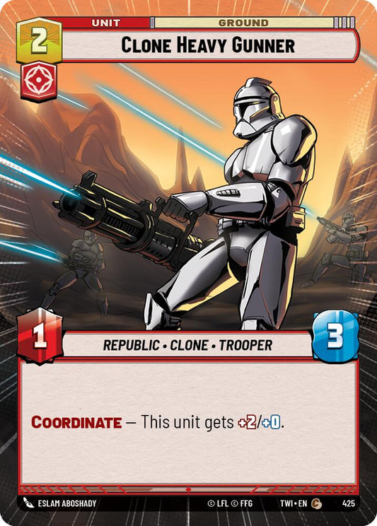 Star Wars: Unlimited: Clone Heavy Gunner (Hyperspace) card image