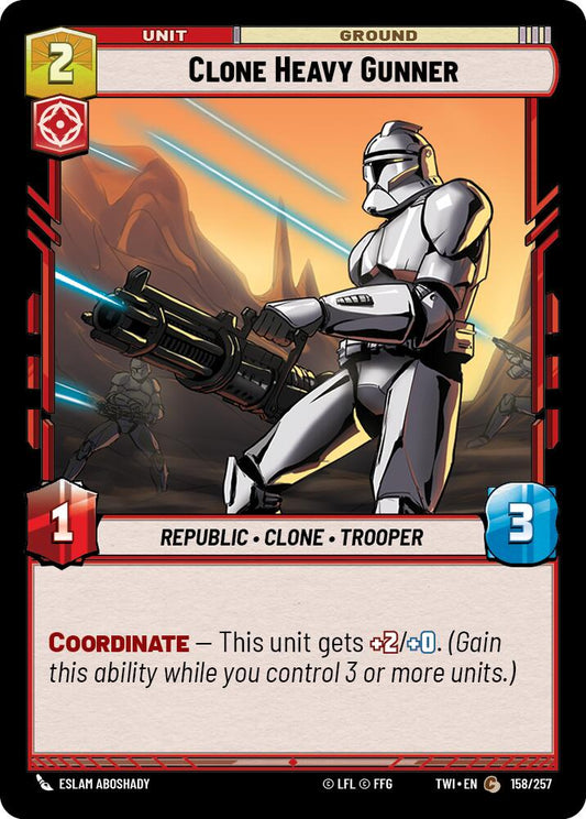 Star Wars: Unlimited: Clone Heavy Gunner card image