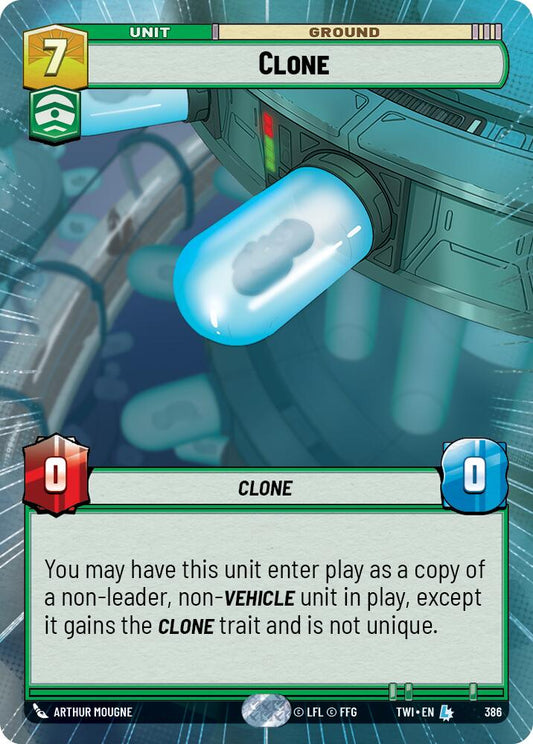 Star Wars: Unlimited: Clone (Hyperspace) card image