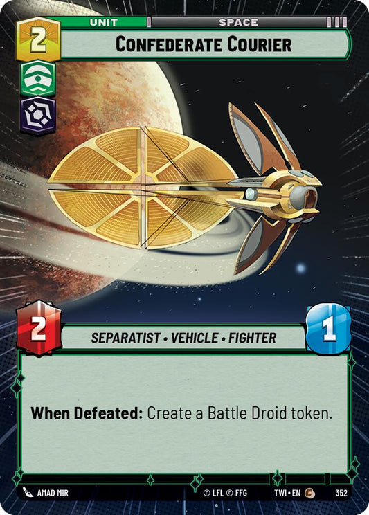 Star Wars: Unlimited: Confederate Courier (Hyperspace) card image